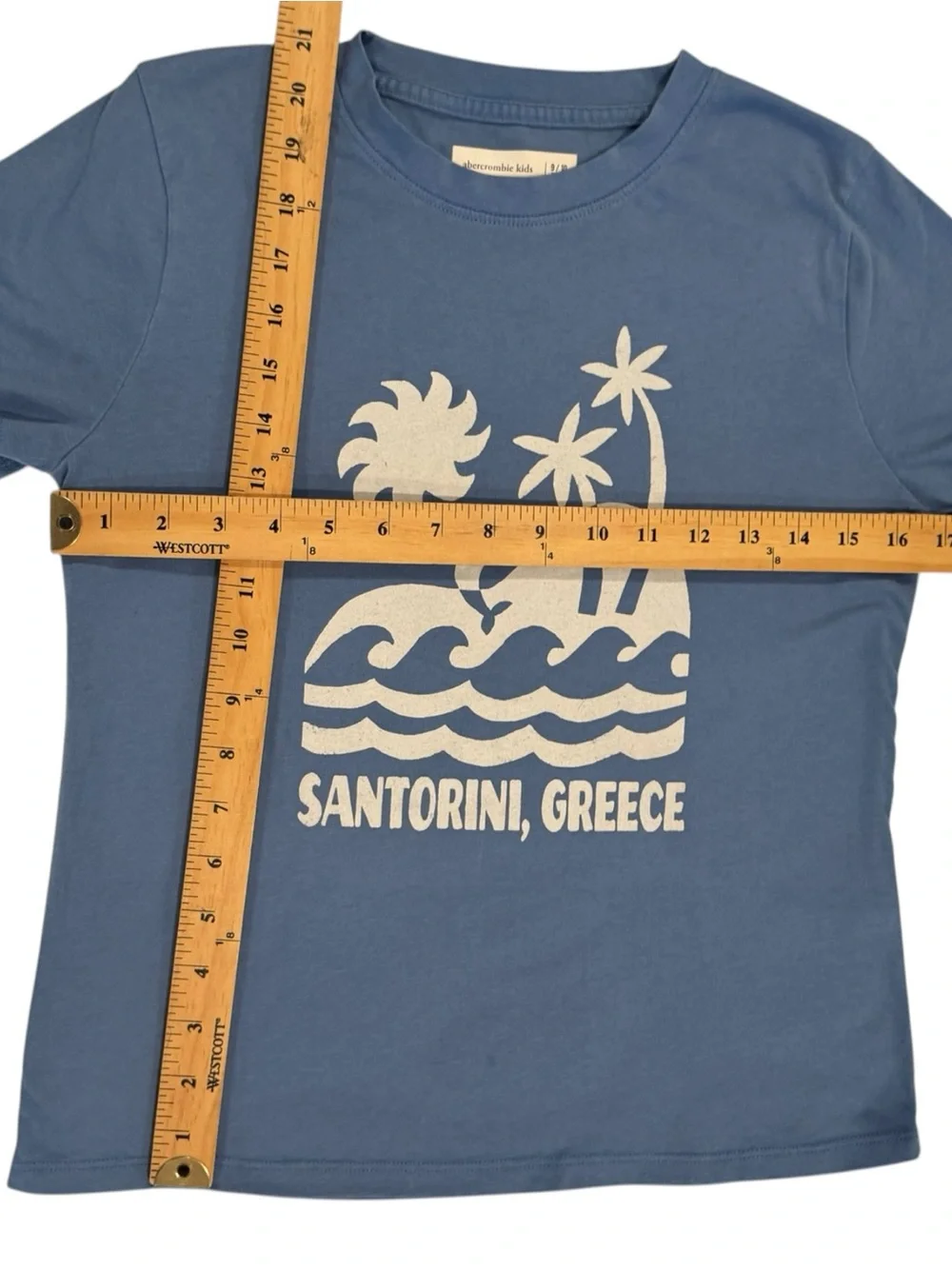 abercrombie kids Blue Santorini Graphic Tee